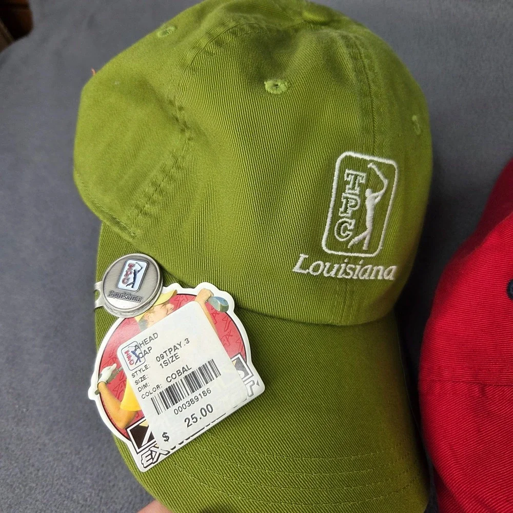 Lot of 3 TPC US Open Golf Hats PGA Multicolor Adjustable OSFA Pine Dunes NEW